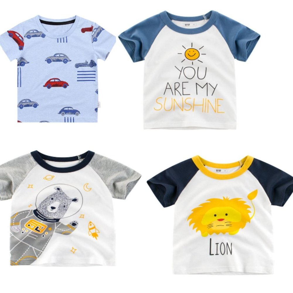 4 Toddlers T-Shirt Bundle (V.sizes)